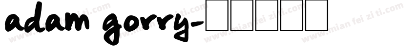 adam gorry字体转换